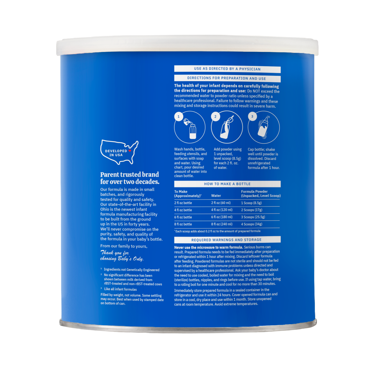Organic Complete Nutrition Infant Formula