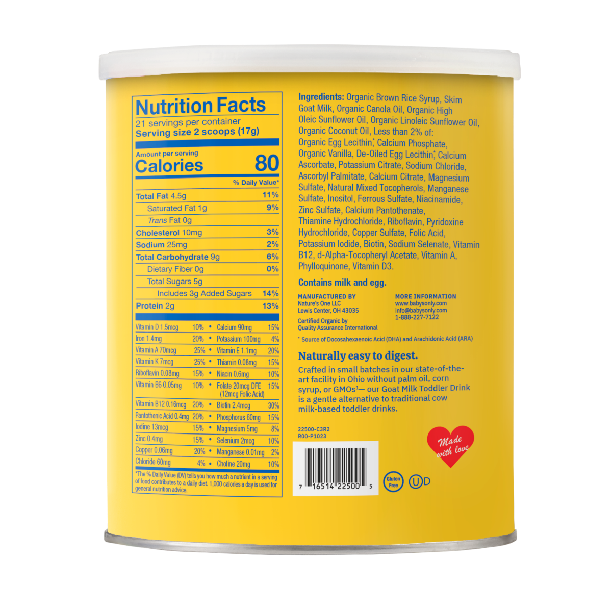 Goat Milk Toddler Drink