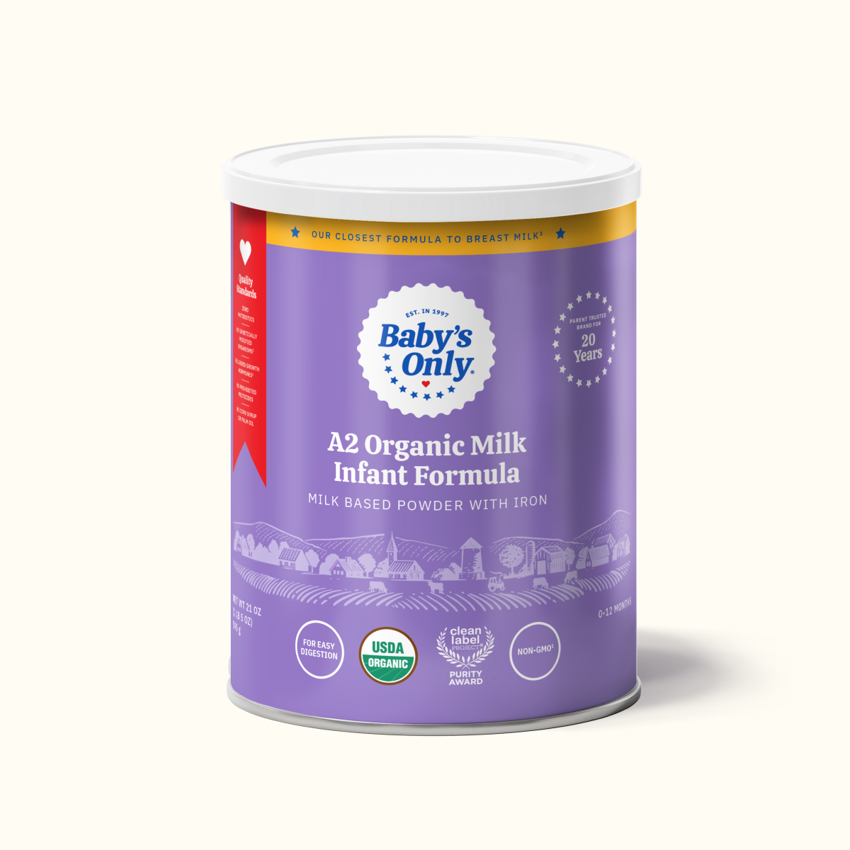 Baby's only organic dairy best sale with dha & ara