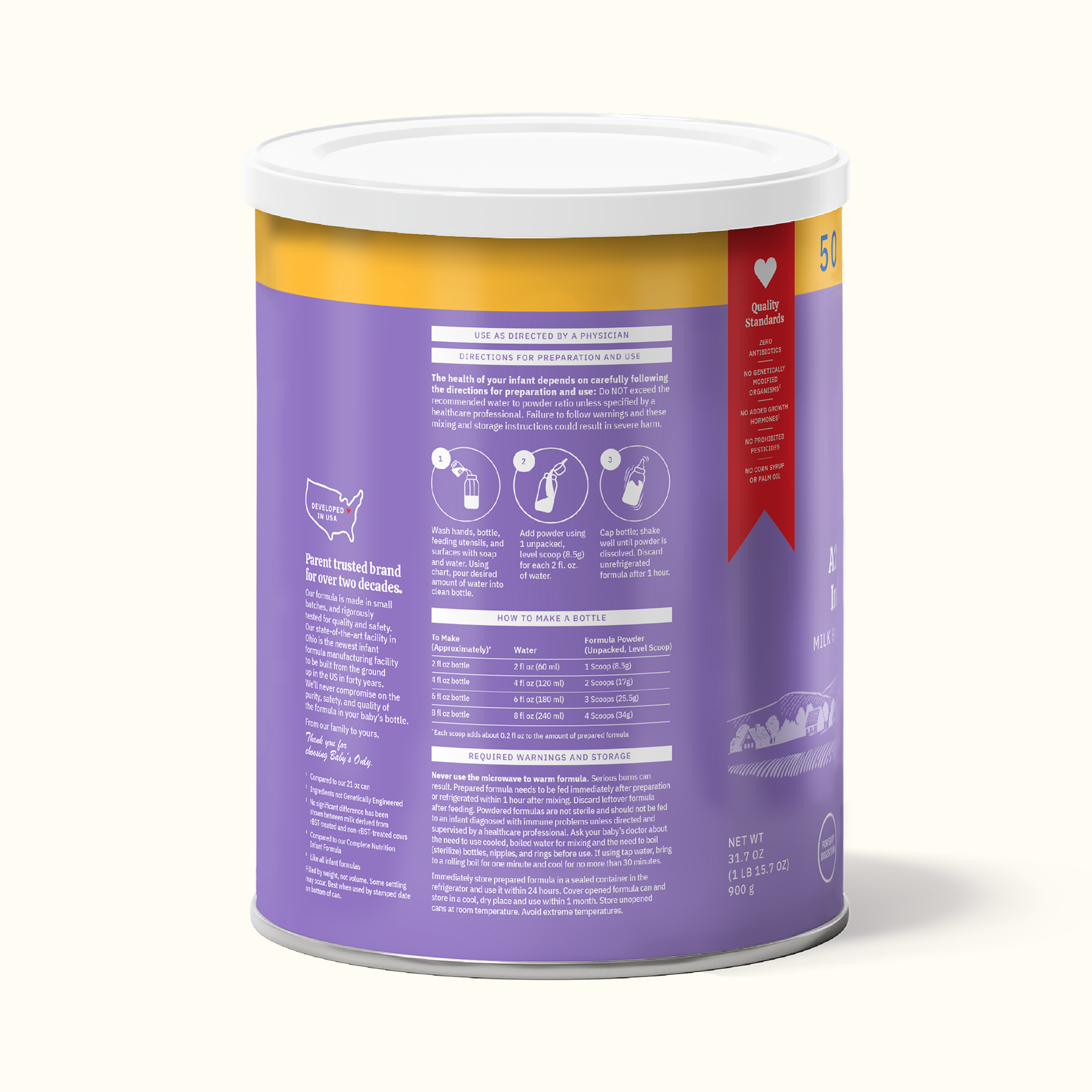 Baby one best sale organic formula