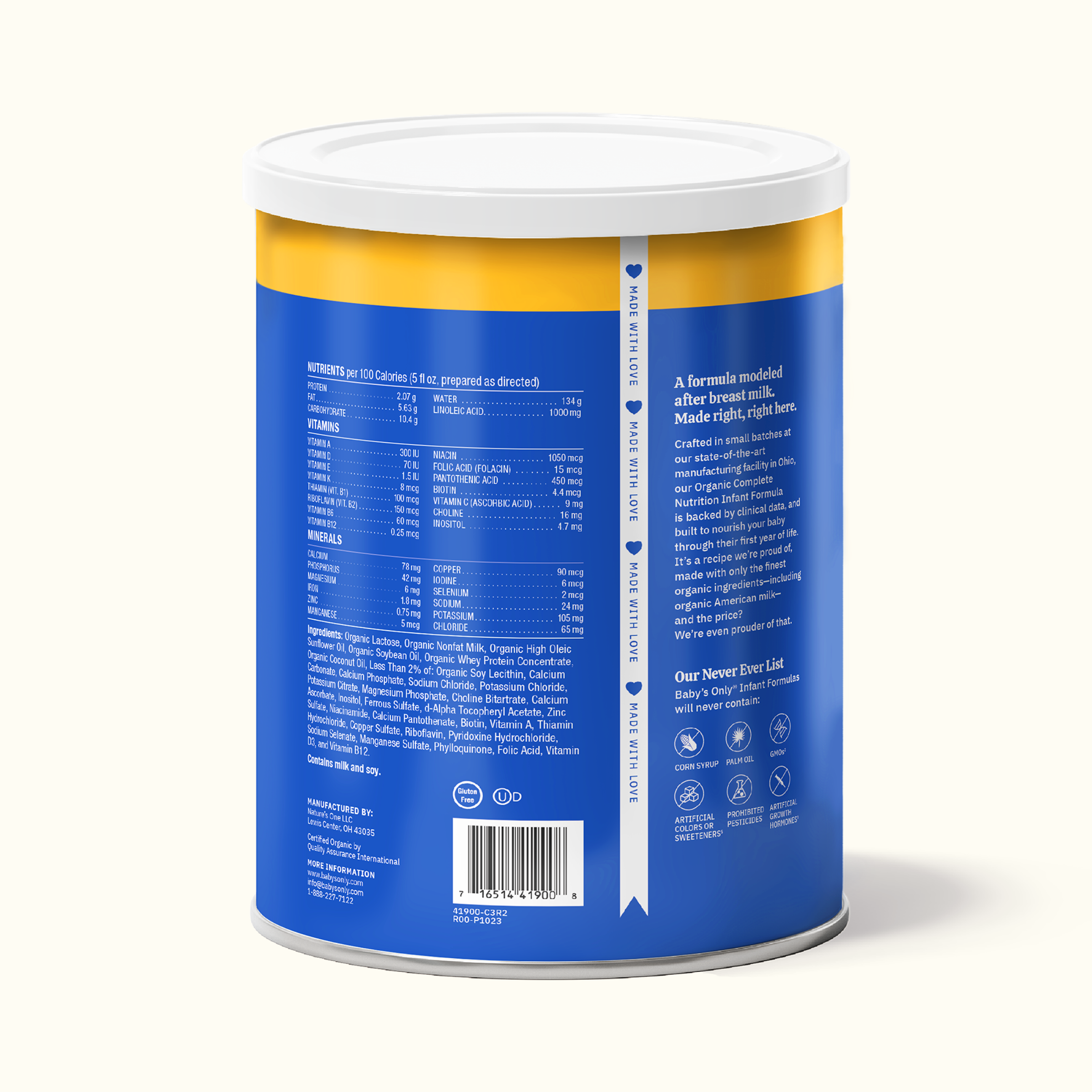 Baby's only hot sale organic soy formula