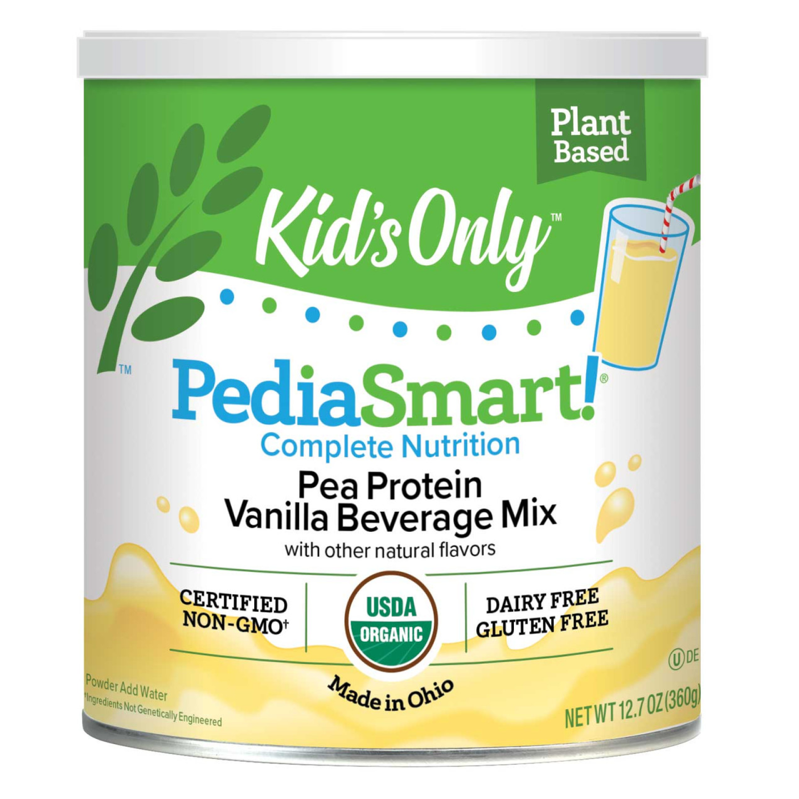 PediaSmart® Organic Pea Protein Vanilla Beverage Mix